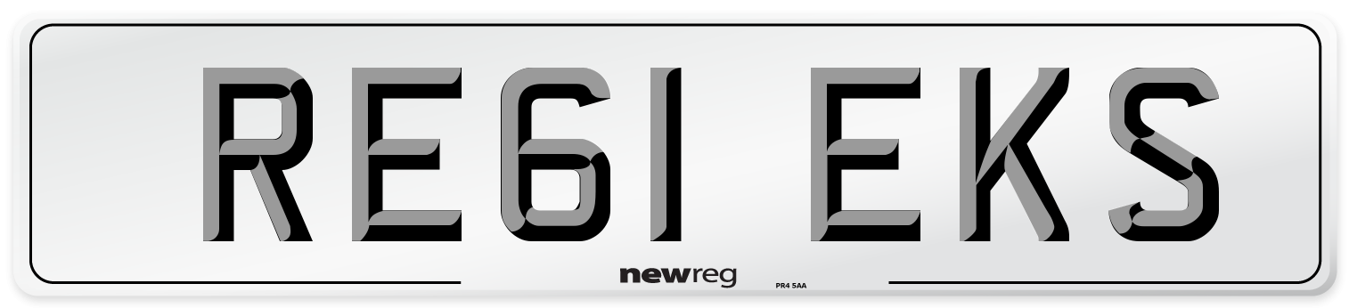 RE61 EKS Number Plate from New Reg